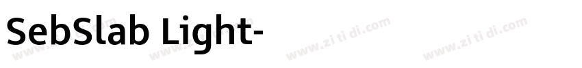 SebSlab Light字体转换